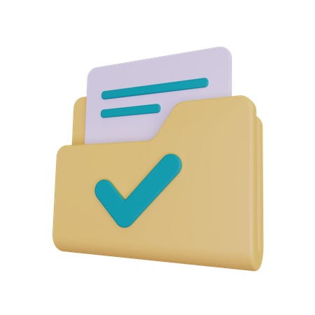 Data Approved  3D Icon