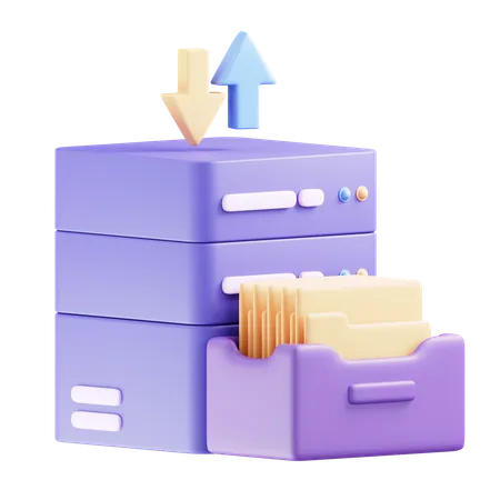 Data Archive  3D Icon