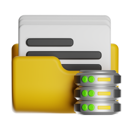 Data Archive  3D Icon