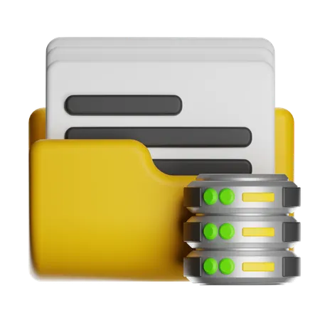 Data Archive  3D Icon