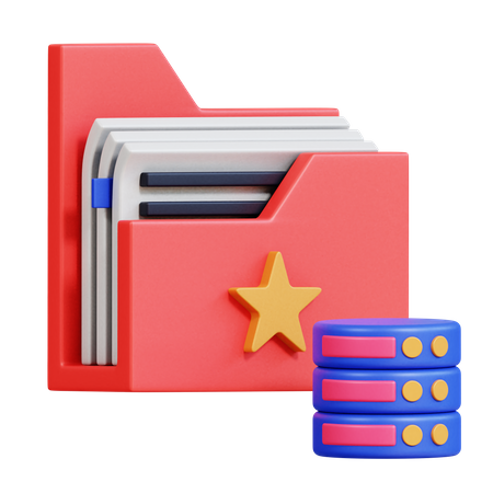 Data Archive  3D Icon