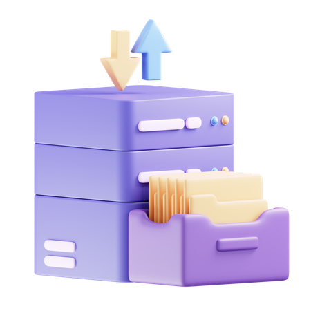 Data Archive  3D Icon