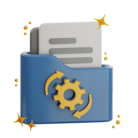 데이터 백업  3D Icon