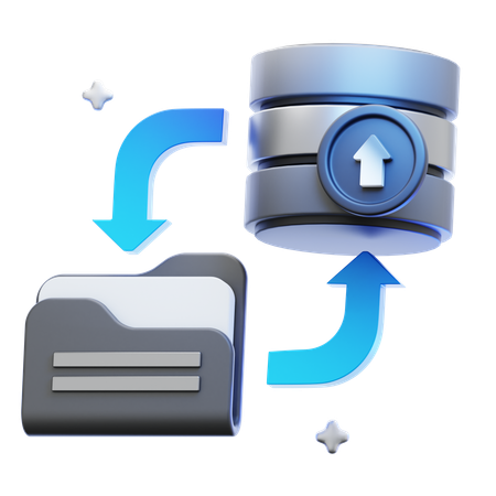 Data Backup  3D Icon