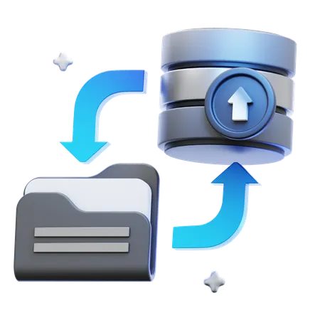 Data Backup  3D Icon