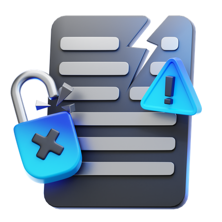 Data Breach  3D Icon
