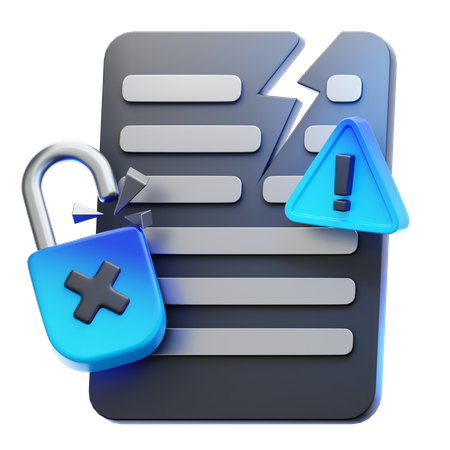 Data Breach  3D Icon