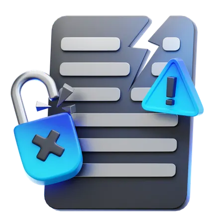 Data Breach  3D Icon
