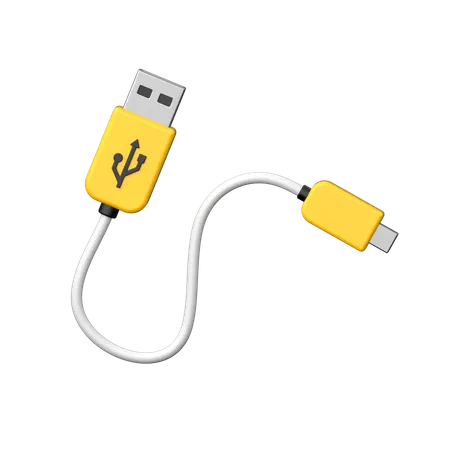 Data Cable  3D Icon