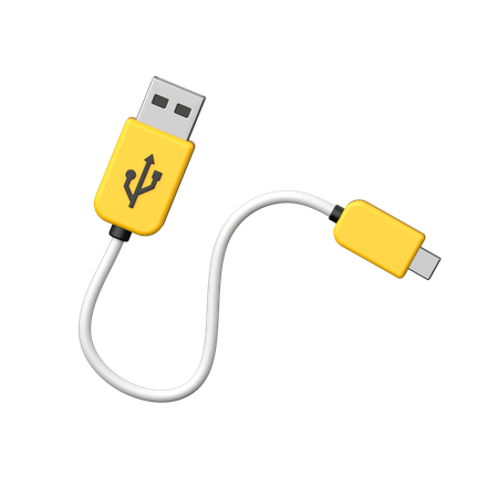 Data Cable  3D Icon