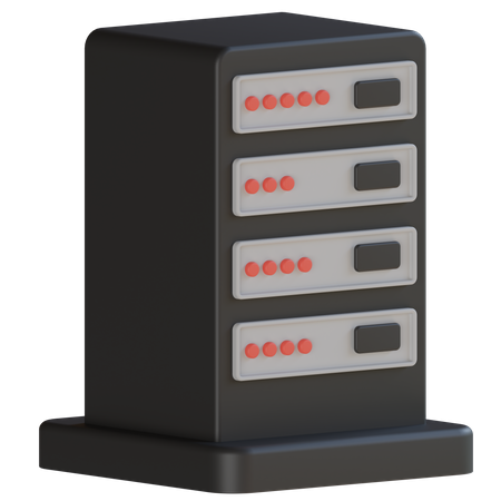 Data Center  3D Icon