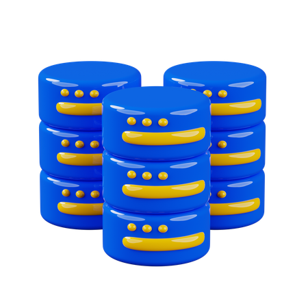 Data Center  3D Icon