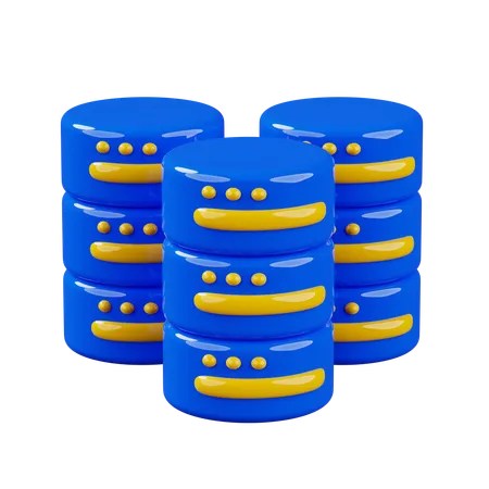 Data Center  3D Icon