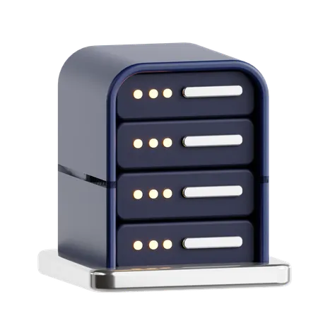 Data Center  3D Icon