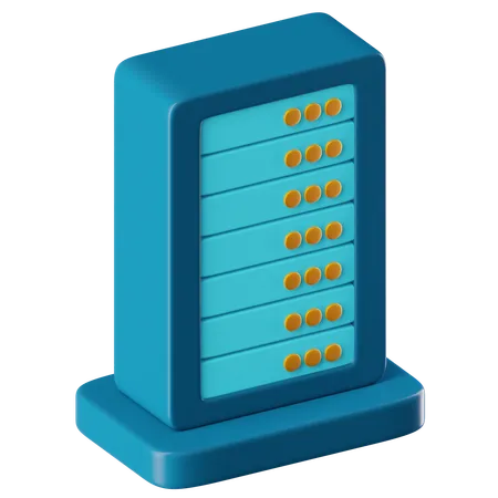 Data Center  3D Icon