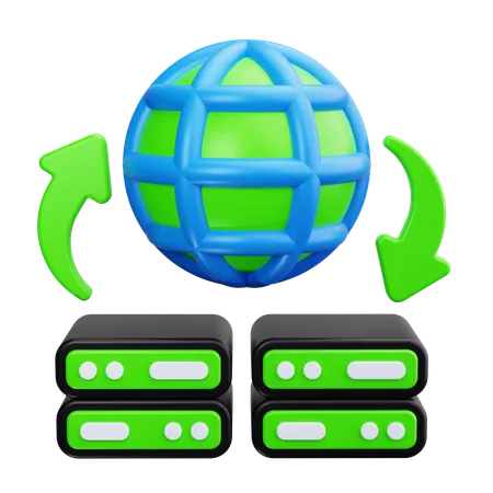 Data center  3D Icon