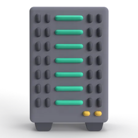 Data Center  3D Icon