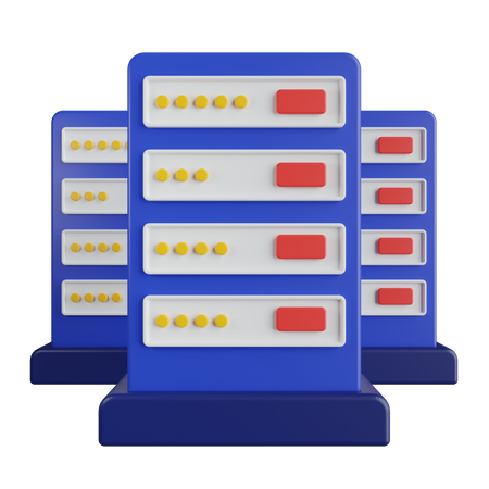 Data Center  3D Illustration