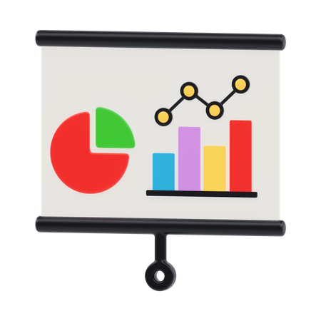 Data Chart  3D Icon