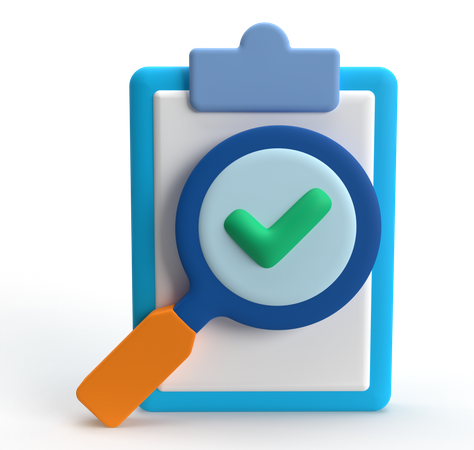 Data Checklist  3D Icon