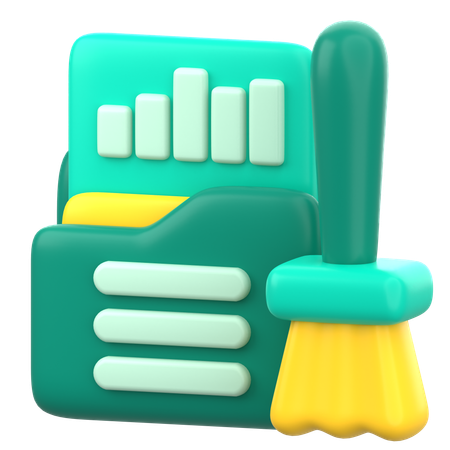 Data Cleaning  3D Icon