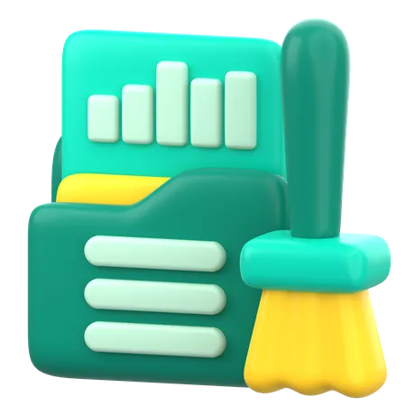 Data Cleaning  3D Icon