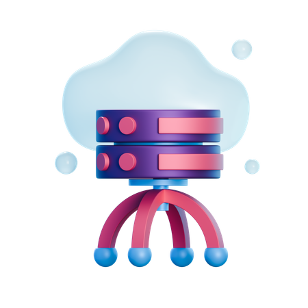 Data Cloud  3D Icon