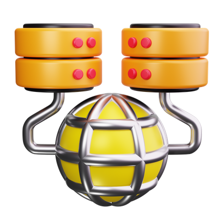 Data Cluster  3D Icon