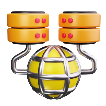 Data Cluster  3D Icon