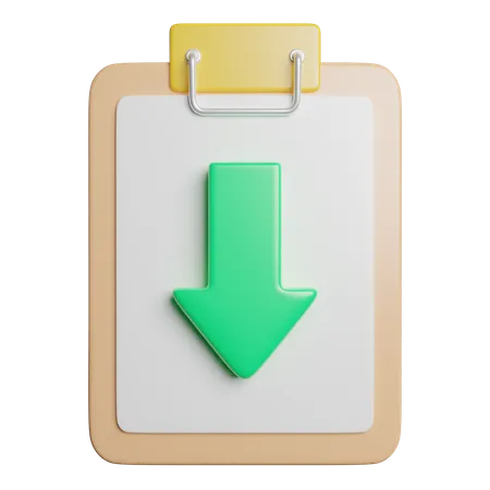 Data Collection List 3D Icon