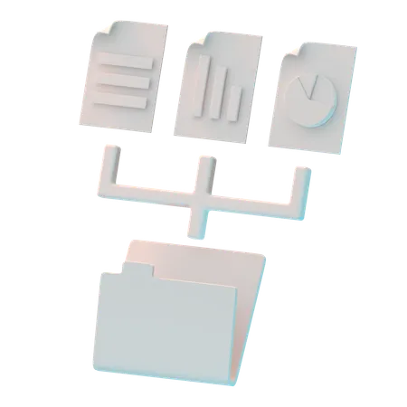 데이터 수집  3D Icon