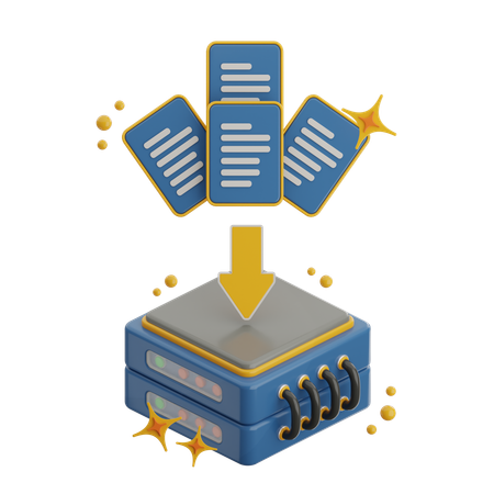 Data Collection  3D Icon
