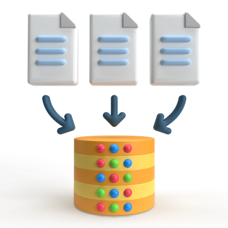 Data Collection  3D Icon