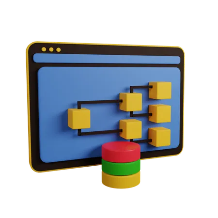 Data Concept  3D Icon