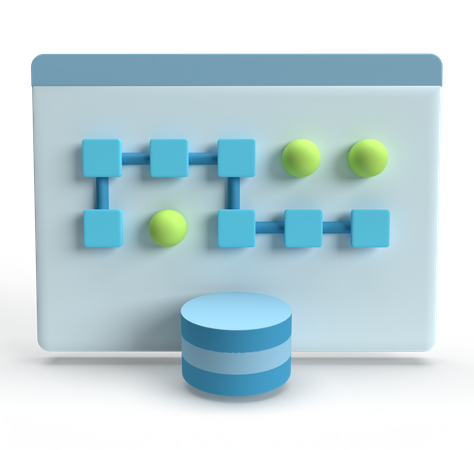 Data Concept  3D Icon