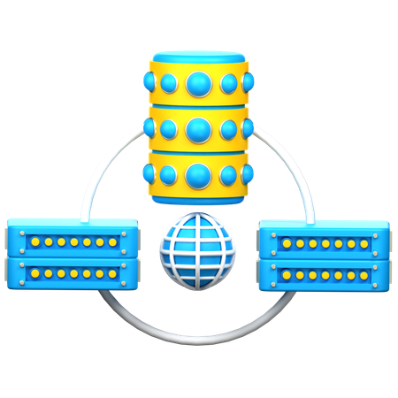 Data Connection  3D Icon