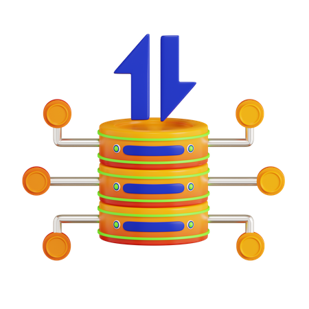 Data Connection  3D Icon