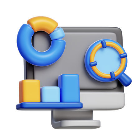 Data Dashboard  3D Icon