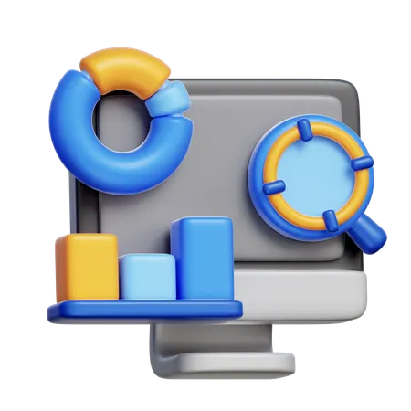 Data Dashboard  3D Icon
