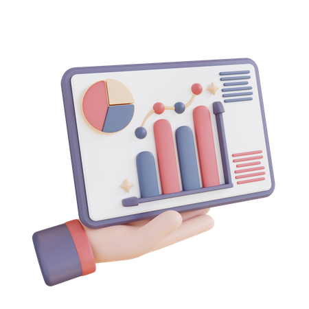 Data Dashboard  3D Icon