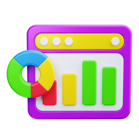 Data Dashboard  3D Icon