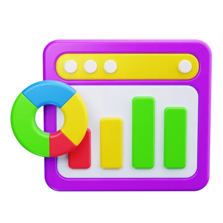 Data Dashboard  3D Icon