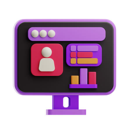 Data Dashboard  3D Icon