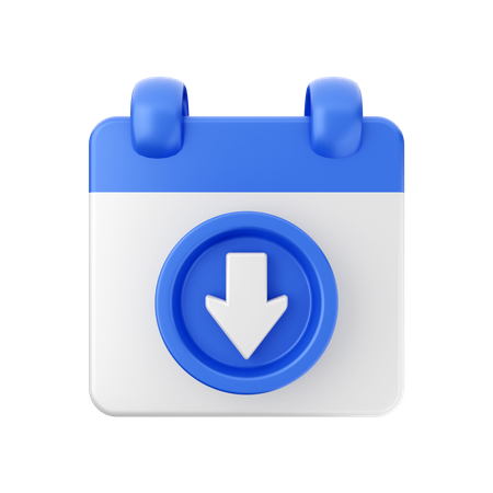 Data de download  3D Icon