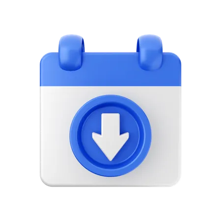 Data de download  3D Icon