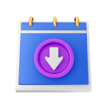 Data de download  3D Icon