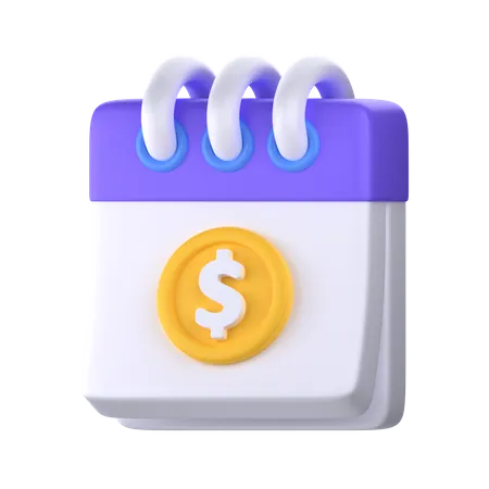 Data de pagamento  3D Icon