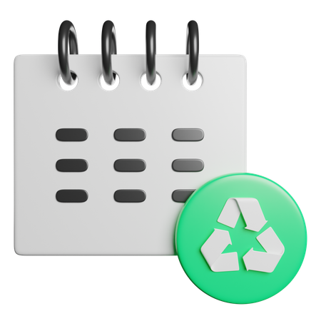 Data de reciclagem  3D Icon