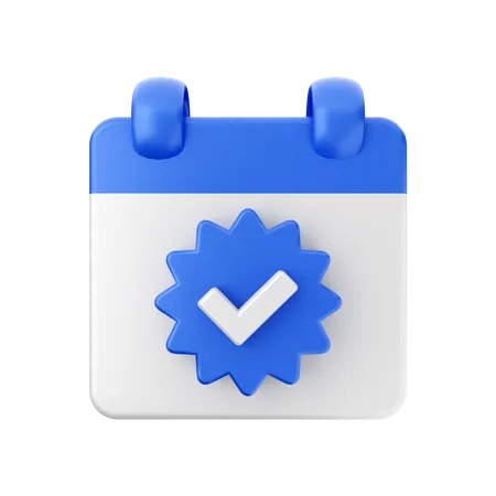 Verificar data  3D Icon