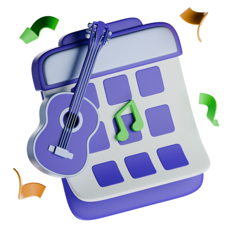 Data do concerto  3D Icon